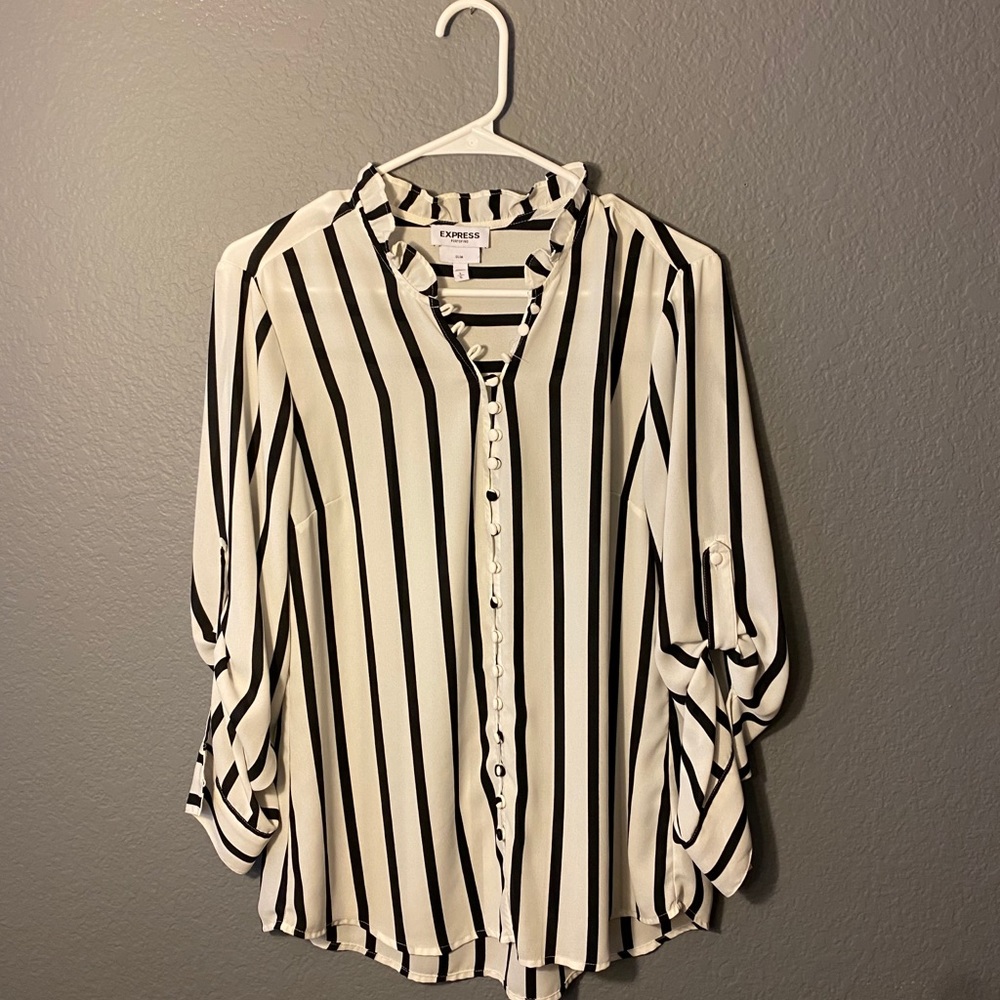 Express slim portofino business blouse